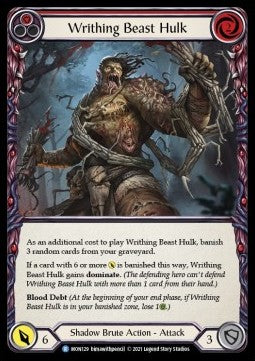 Writhing Beast Hulk (Red) (Normal) - Monarch - First (Rare) [MON-F-MON129]