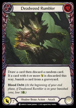 Deadwood Rumbler (Yellow) (Normal) - Monarch - First (Common) [MON-F-MON139]