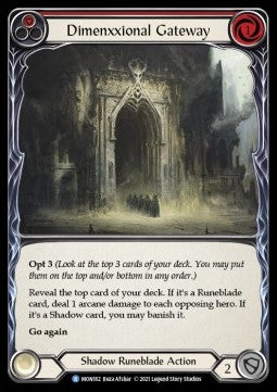 Dimenxxional Gateway (Red) (Normal) - Monarch - First (Rare) [MON-F-MON162]
