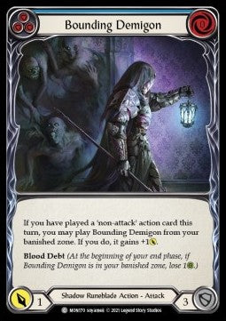Bounding Demigon (Blue) (Rainbow Foil) - Monarch - First (Common) [MON-F-MON170]
