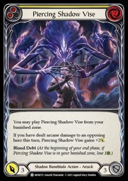 Piercing Shadow Vise (Yellow) (Normal) - Monarch - First (Common) [MON-F-MON172]