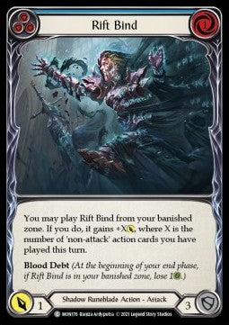 Rift Bind (Blue) (Normal) - Monarch - First (Common) [MON-F-MON176]