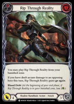 Rip Through Reality (Red) (Rainbow Foil) - Monarch - First (Common) [MON-F-MON180]
