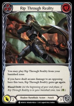 Rip Through Reality (Blue) (Rainbow Foil) - Monarch - First (Common) [MON-F-MON182]