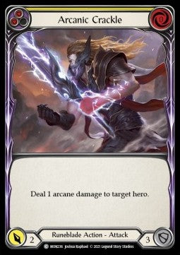Arcanic Crackle (Yellow) (Normal) - Monarch - First (Common) [MON-F-MON236]