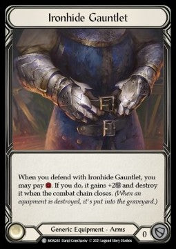Ironhide Gauntlet (Normal) - Monarch - First (Common) [MON-F-MON243]