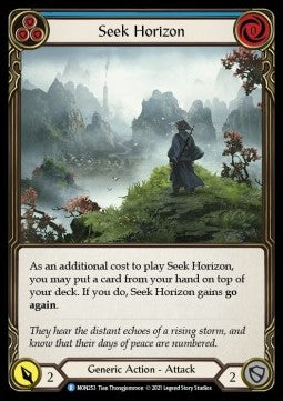 Seek Horizon (Blue) (Normal) - Monarch - First (Rare) [MON-F-MON253]