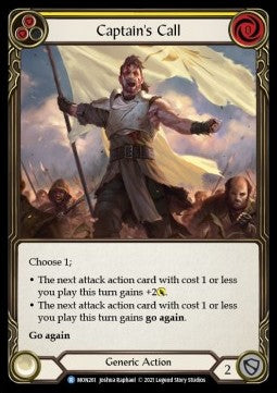 Captain's Call (Yellow) (Normal) - Monarch - First (Rare) [MON-F-MON261]