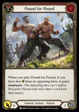 Pound for Pound (Red) (Rainbow Foil) - Monarch - First (Common) [MON-F-MON278]