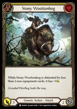 Stony Wootonhog (Yellow) (Normal) - Monarch - First (Common) [MON-F-MON285]