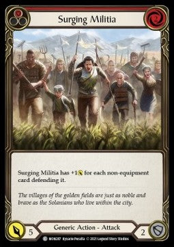 Surging Militia (Red) (Normal) - Monarch - First (Common) [MON-F-MON287]