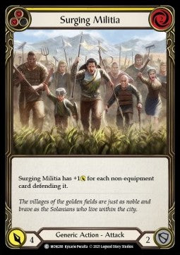 Surging Militia (Yellow) (Normal) - Monarch - First (Common) [MON-F-MON288]