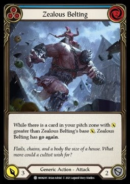 Zealous Belting (Blue) (Normal) - Monarch - First (Common) [MON-F-MON295]