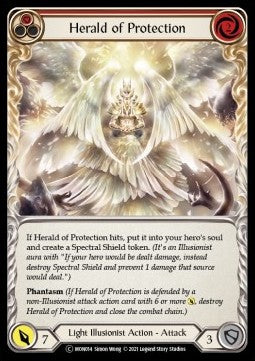 Herald of Protection (Red) (Normal) - Monarch - Unlimited (Common) [MON-U-MON014]