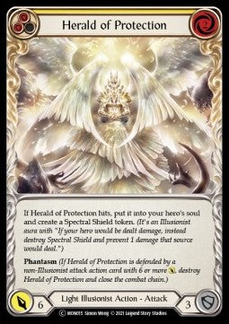 Herald of Protection (Yellow) (Normal) - Monarch - Unlimited (Common) [MON-U-MON015]