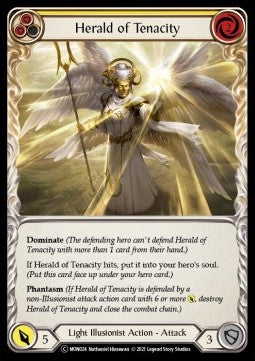 Herald of Tenacity (Yellow) (Normal) - Monarch - Unlimited (Common) [MON-U-MON024]