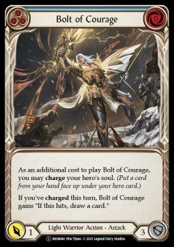 Bolt of Courage (Blue) (Rainbow Foil) - Monarch - Unlimited (Common) [MON-U-MON044]