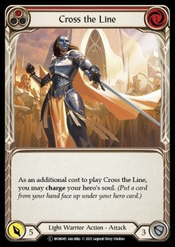 Cross the Line (Red) (Normal) - Monarch - Unlimited (Common) [MON-U-MON045]