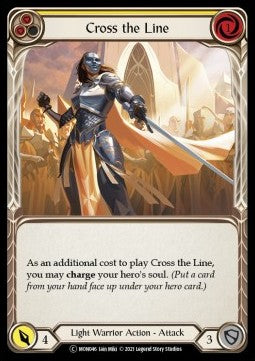 Cross the Line (Yellow) (Normal) - Monarch - Unlimited (Common) [MON-U-MON046]