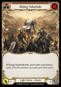 Rising Solartide (Red) (Rainbow Foil) - Monarch - Unlimited (Common) [MON-U-MON078]