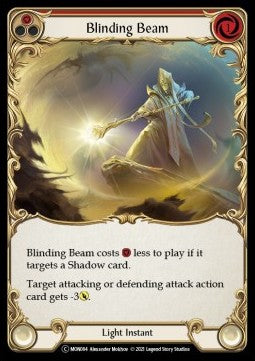 Blinding Beam (Red) (Rainbow Foil) - Monarch - Unlimited (Common) [MON-U-MON084]