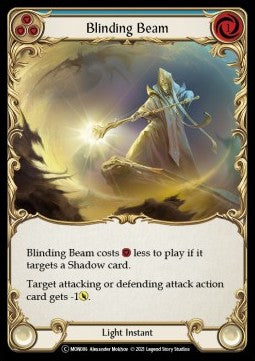 Blinding Beam (Blue) (Rainbow Foil) - Monarch - Unlimited (Common) [MON-U-MON086]