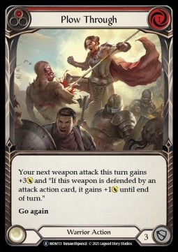 Plow Through (Red) (Rainbow Foil) - Monarch - Unlimited (Rare) [MON-U-MON113]