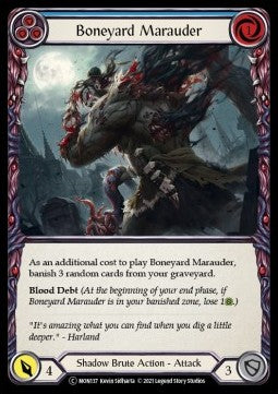 Boneyard Marauder (Blue) (Normal) - Monarch - Unlimited (Common) [MON-U-MON137]
