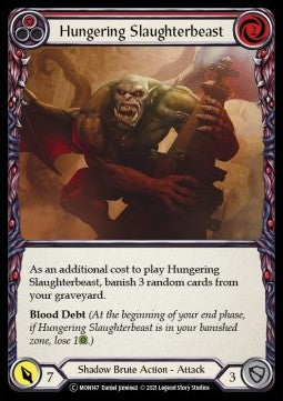 Hungering Slaughterbeast (Red) (Normal) - Monarch - Unlimited (Common) [MON-U-MON147]