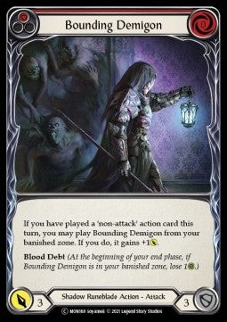 Bounding Demigon (Red) (Normal) - Monarch - Unlimited (Common) [MON-U-MON168]