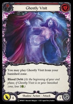 Ghostly Visit (Red) (Rainbow Foil) - Monarch - Unlimited (Common) [MON-U-MON203]