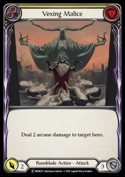 Vexing Malice (Yellow) (Normal) - Monarch - Unlimited (Rare) [MON-U-MON233]