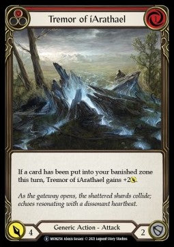 Tremor of iArathael (Red) (Rainbow Foil) - Monarch - Unlimited (Rare) [MON-U-MON254]