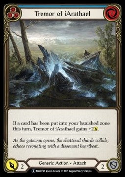 Tremor of iArathael (Blue) (Rainbow Foil) - Monarch - Unlimited (Rare) [MON-U-MON256]