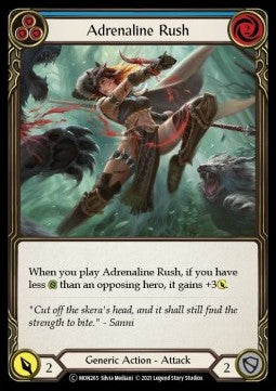 Adrenaline Rush (Blue) (Rainbow Foil) - Monarch - Unlimited (Common) [MON-U-MON265]