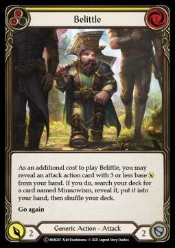 Belittle (Yellow) (Rainbow Foil) - Monarch - Unlimited (Common) [MON-U-MON267]