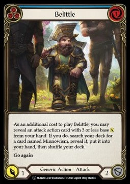 Belittle (Blue) (Rainbow Foil) - Monarch - Unlimited (Common) [MON-U-MON268]