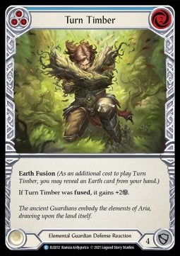 Turn Timber (Blue) (Normal) - Tales of Aria - First (Rare) [ELE-F-ELE012]