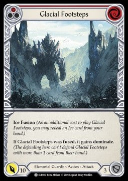 Glacial Footsteps (Red) (Normal) - Tales of Aria - First (Common) [ELE-F-ELE016]