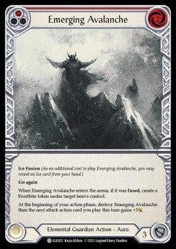 Emerging Avalanche (Red) (Normal) - Tales of Aria - First (Common) [ELE-F-ELE025]