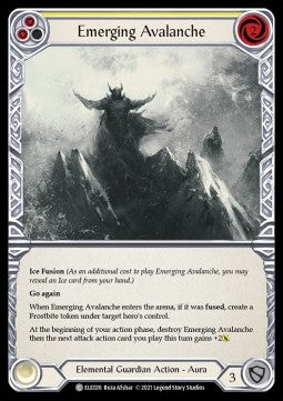 Emerging Avalanche (Yellow) (Rainbow Foil) - Tales of Aria - First (Common) [ELE-F-ELE026]