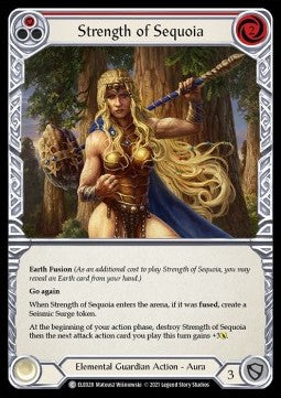 Strength of Sequoia (Red) (Normal) - Tales of Aria - First (Common) [ELE-F-ELE028]