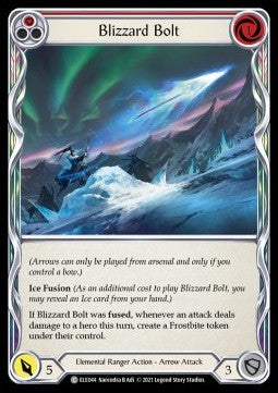 Blizzard Bolt (Red) (Normal) - Tales of Aria - First (Common) [ELE-F-ELE044]