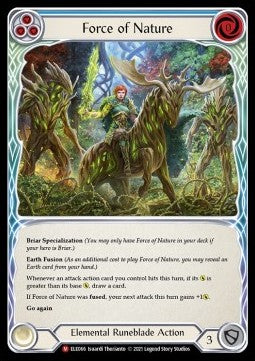 Force of Nature (Rainbow Foil) - Tales of Aria - First (Majestic) [ELE-F-ELE066]