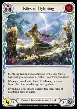Rites of Lightning (Yellow) (Normal) - Tales of Aria - First (Rare) [ELE-F-ELE071]