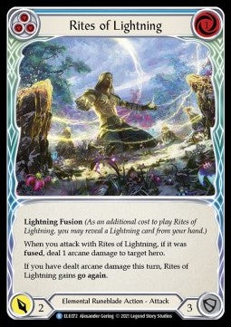 Rites of Lightning (Blue) (Normal) - Tales of Aria - First (Rare) [ELE-F-ELE072]