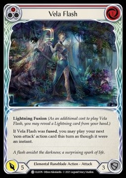 Vela Flash (Red) (Rainbow Foil) - Tales of Aria - First (Common) [ELE-F-ELE076]