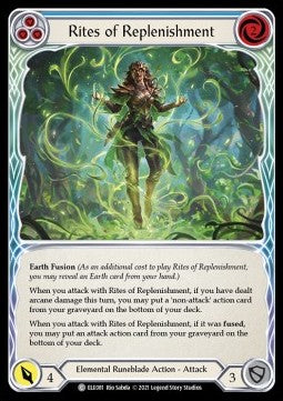 Rites of Replenishment (Blue) (Normal) - Tales of Aria - First (Common) [ELE-F-ELE081]