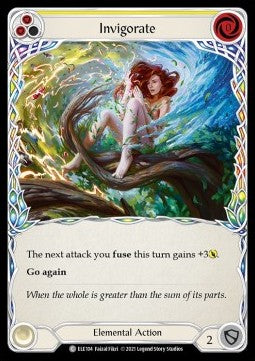 Invigorate (Yellow) (Rainbow Foil) - Tales of Aria - First (Common) [ELE-F-ELE104]