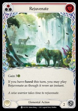Rejuvenate (Red) (Rainbow Foil) - Tales of Aria - First (Common) [ELE-F-ELE106]